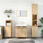 Mobile da Bagno Rovere Sonoma 58x33x60 cm in Legno Multistrato 831575