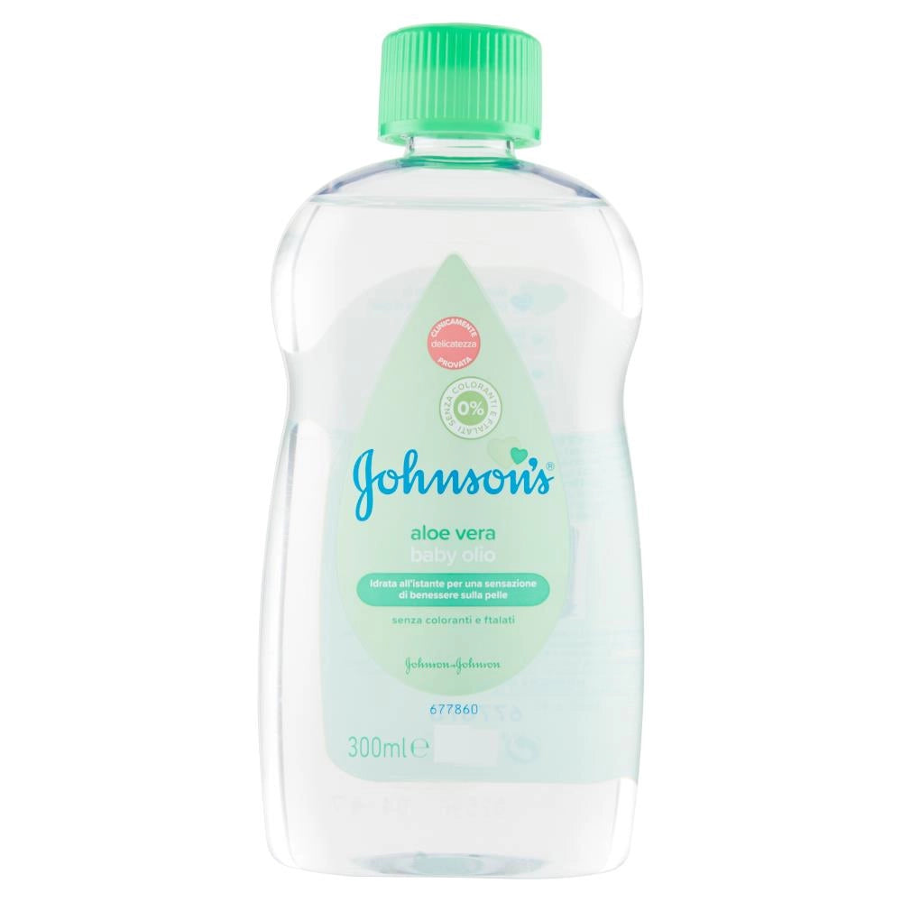 JOHNSON'S BABY OLIO IDRATANTE BAMBINI E NEONATI CON ALOE VERA 300 ML