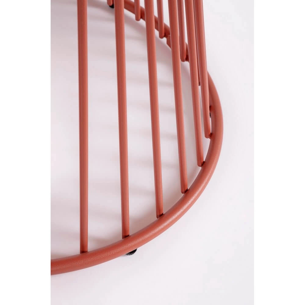 Tavolo da Esterno Rotondo in Acciaio Antracite D120 cm - ORLI