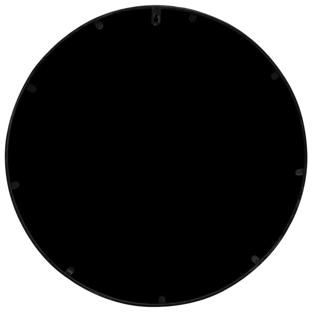 Specchio Nero 60x2,5 cm Rotondo in Ferro per Uso Interno 3093542