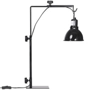 Lampada Riscaldante per Rettili Regolabile - Zephmum - Nero Acciaio 32x9x67 cm