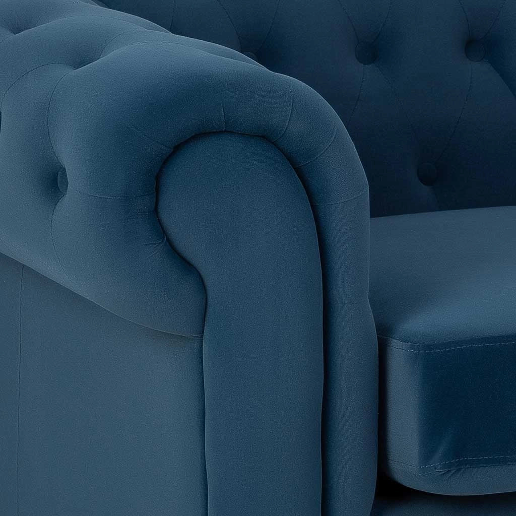 Poltrona blu navy 110x81x77h cm