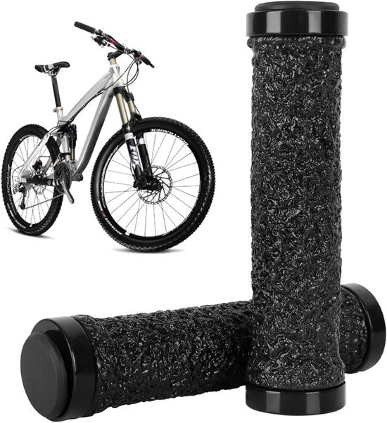Manubri da MTB Ergonomici Antiscivolo per Bici con Manubrio Stuopo - Nero