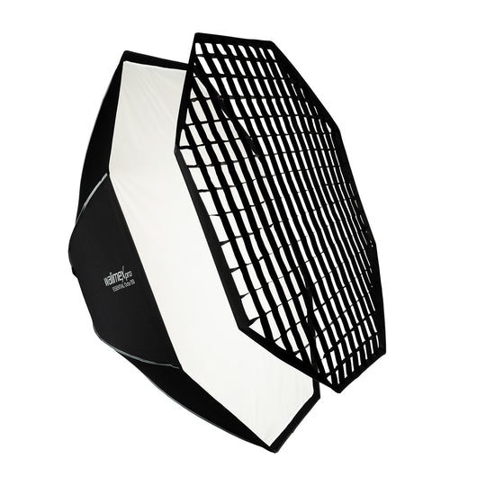 Essential Softbox Octagon 150cm, ruotabile a 360°, facile da montare, con griglia, adattatore Bowens e borsa per il trasporto, ideale per ritratti e scatti di bellezza