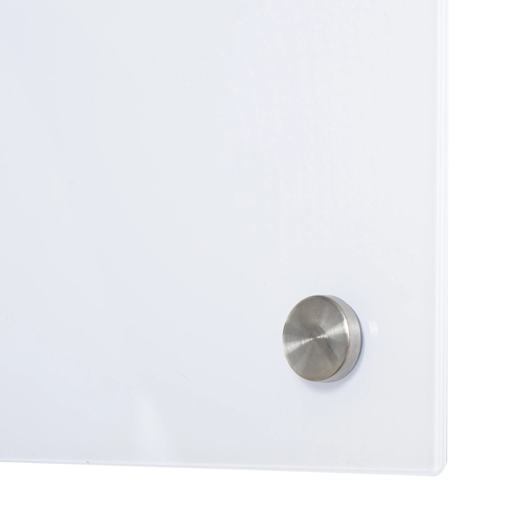 Tavolo da parete in vetro ¨C zephmum ¨C 90x60x0.45 cm bianco