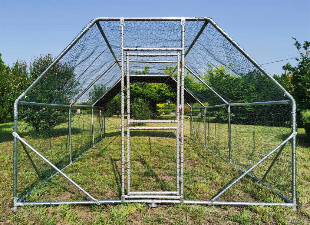 Recinto da giardino XXL di 6x3x2 metri con porta e tettoia impermeabile resistente ai raggi UV