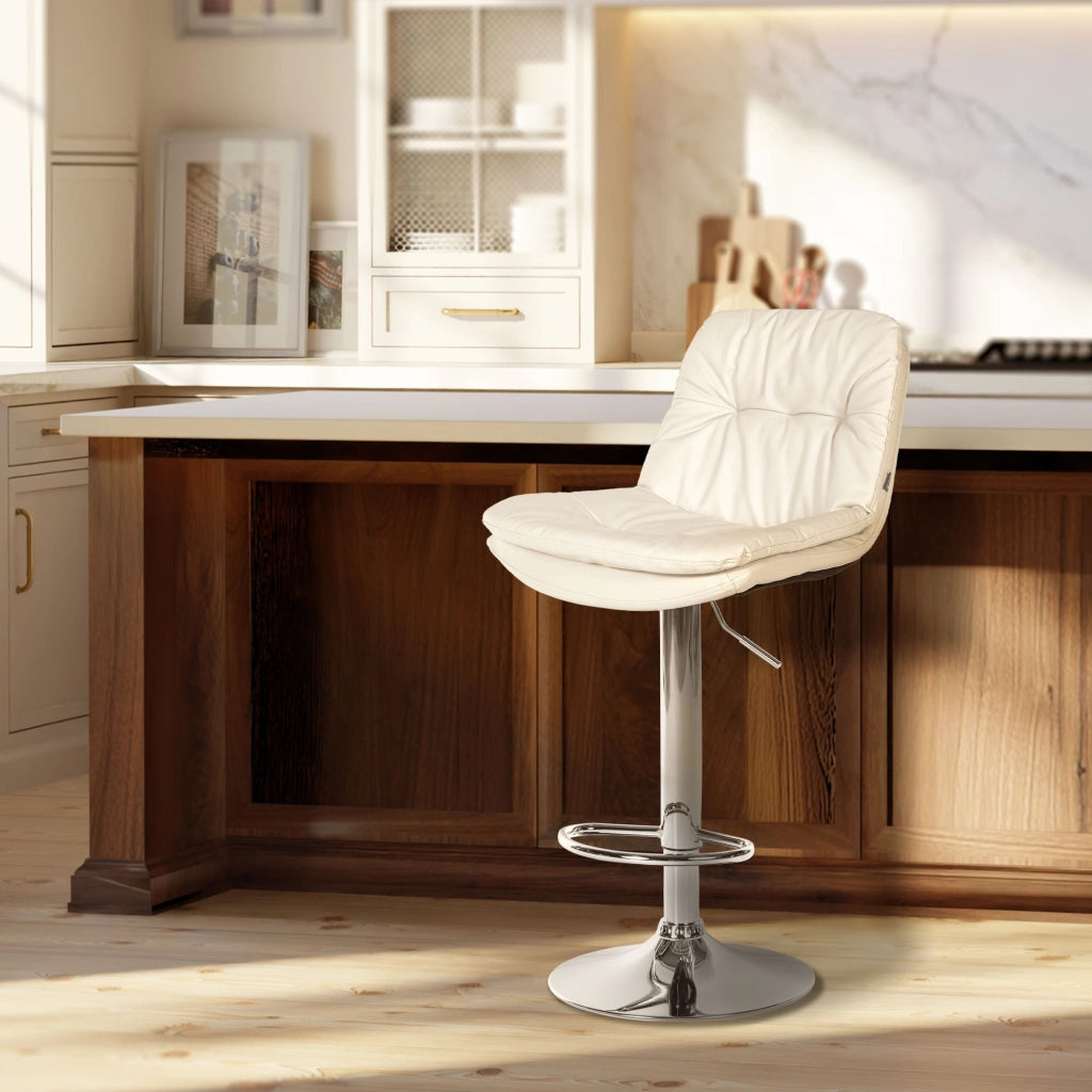 Barhocker Laurel Kunstleder chrom