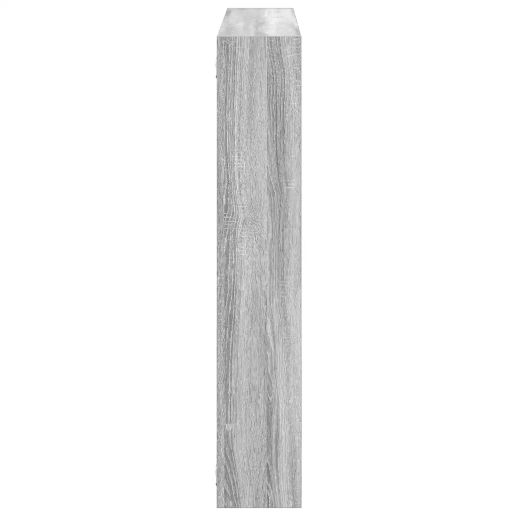 Mensola a Cubo da Parete 7 Scomparti Truciolato Grigio Sonoma 860027