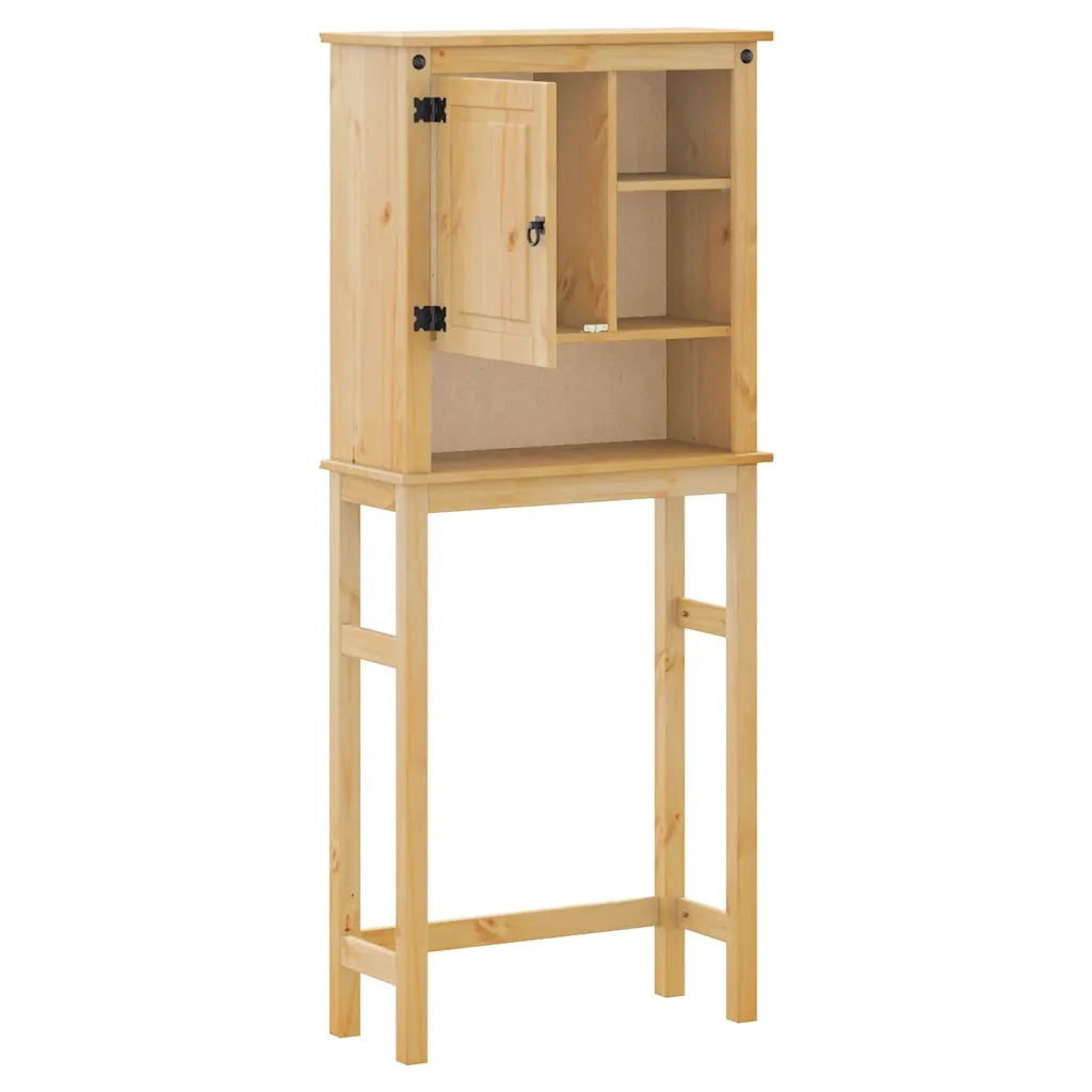 Mobile Lavatrice da Bagno Corona in Legno Massello di Pino 4013407