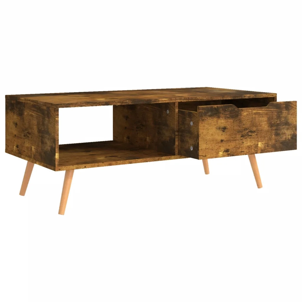Tavolino salotto | Tavolino da caff¨¨ | Tavolino da Soggiorno Rovere Fumo 100x49,5x43 cm Legno Multistrato