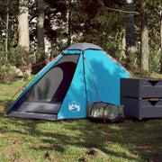 Tenda da Campeggio a Cupola per 2 Persone-Tenda per Escursionismo Blu Impermeabile 484987