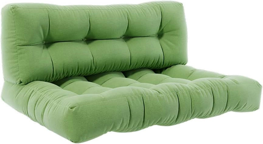 Set di cuscini per pallet "Flocken", Verde, 7 scomparti, per l’imbottitura di sedute e schienali su pallet europallet