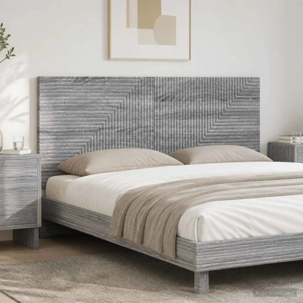 Testiera da Muro HAARLEM Sonoma grigio Legno ingegnerizzato 896971