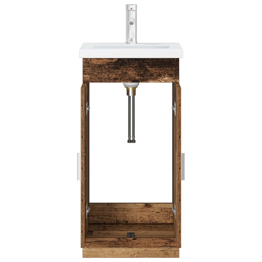 Mobile da bagno con lavabo Legno antico 42 x 40 x 84,5 cm 890678