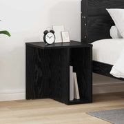 Tavolino Rovere Nero 37 x 32 x 40 cm Legno multistrato