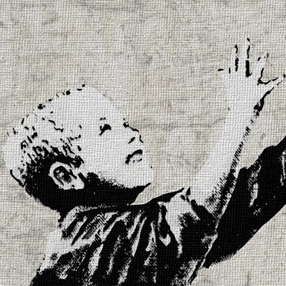 BANKSY - NO BALL GAMES - Quadro Canvas su telaio in legno Misura: 100x100 cm