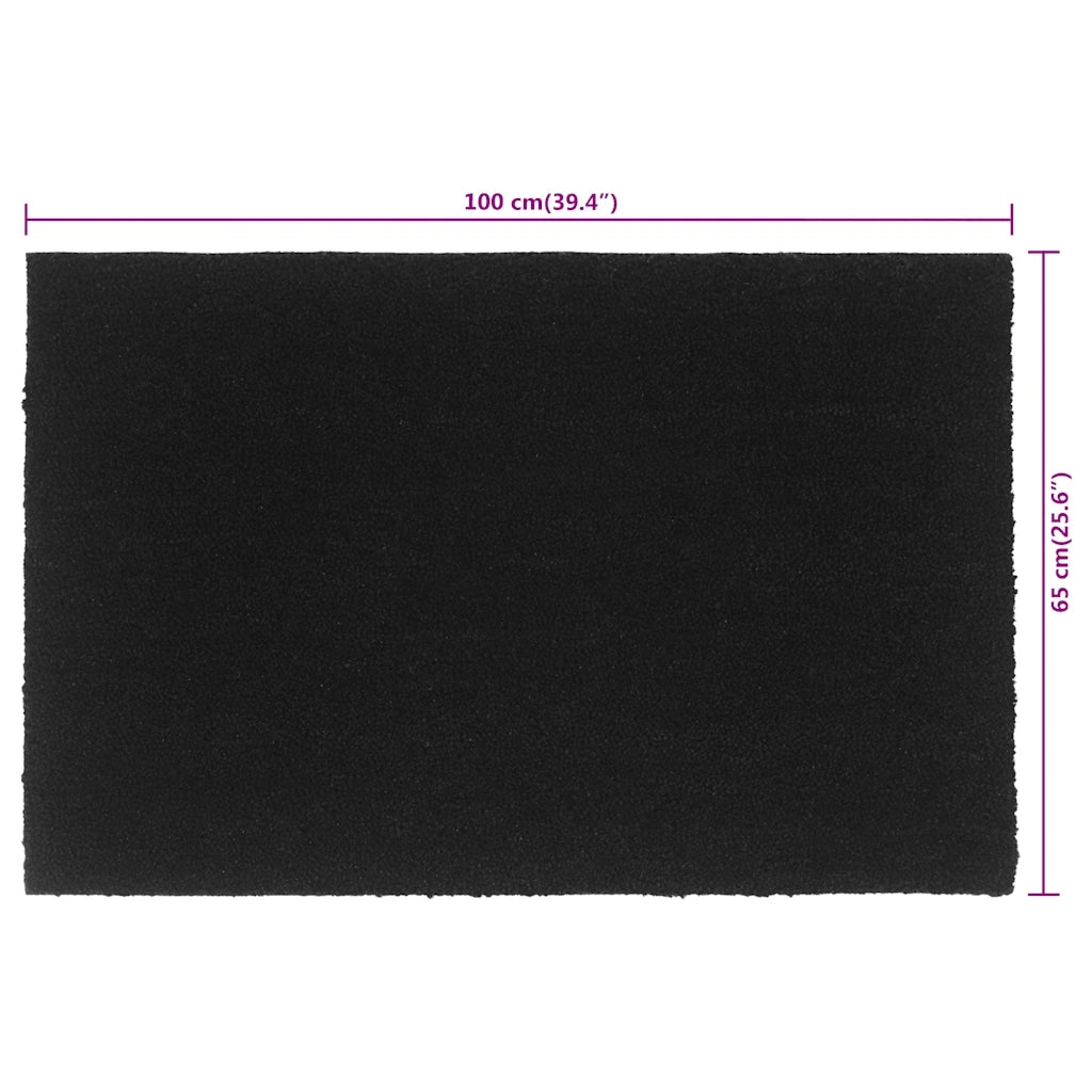 Zerbino | Tappetino Nero 65x100 cm Fibra di Cocco