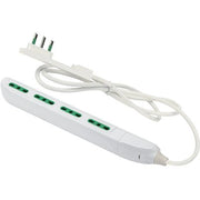 MULTIPRESA BIPASSO SLIM FME - BIANCO POSTI 4 2P+T 10/16A NÂ°XMMQ 3X1,0 MT 1,5- 1 pezzi
