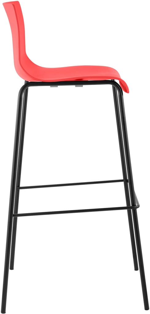 Sgabello da bar Hoover struttura a 4 piedi nero 5