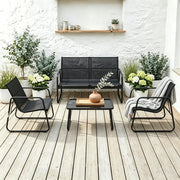 Set da giardino in alluminio gardenia antracite