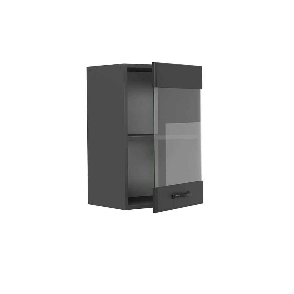 Vicco Mobile da cucina in vetro Antracite casa di campagna 40 cm