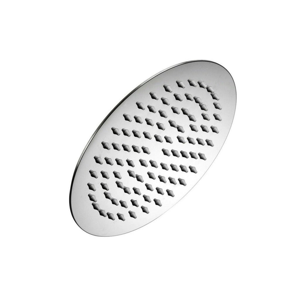 Trade Shop - Soffione Doccia Rotondo Tondo 20 Cm Bagno Effetto Pioggia Sottile Cromato Shower -