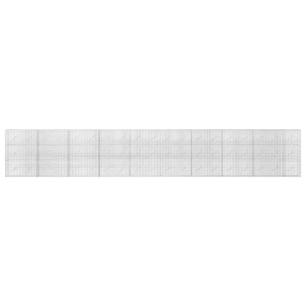 Gabione con filo da 5 mm e rete da 5x5 cm 950x10x150 cm 3464005