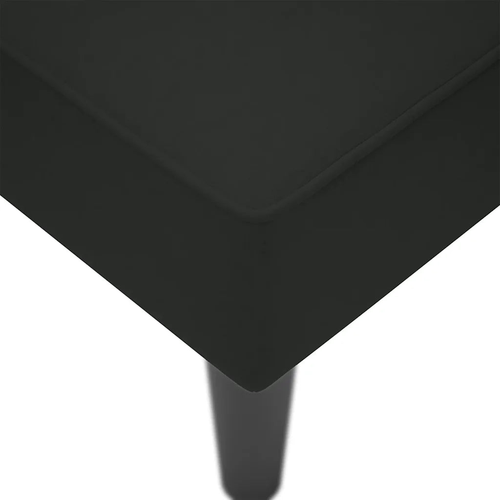 vidaXL Sdraio con Bracciolo Destro in Velluto Nero
