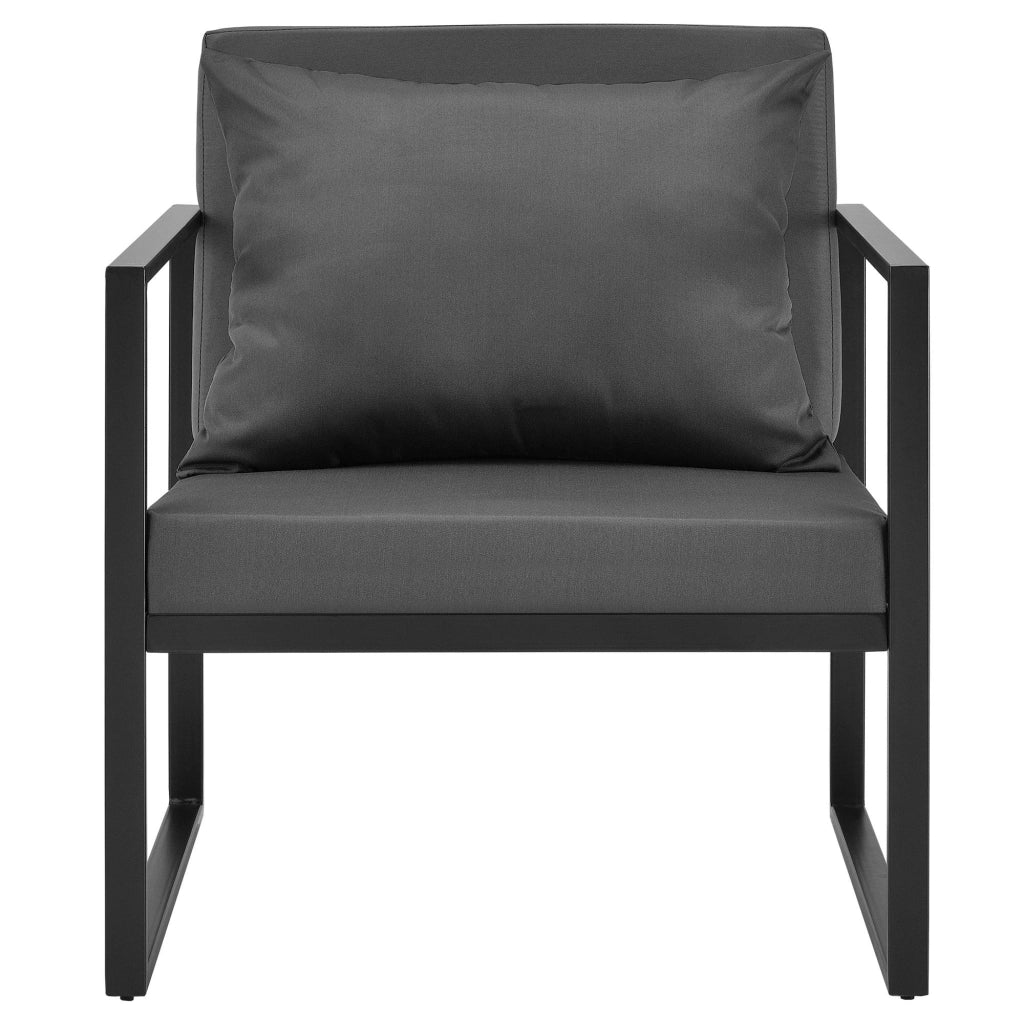 Set di 2 robuste sedie da giardino per esterni con comodi cuscini nero 70 x 60 x 60 cm 03_0000173