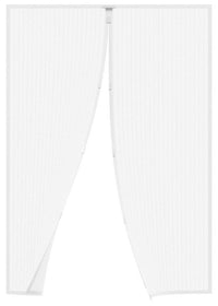 Tenda Zanzariera Magnetica 18 Magneti 100x220 cm per Porte e Finestre Bianca