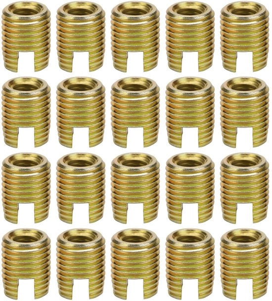 Set di viti a mano per riparazioni in acciaio di carbonio - 20 pezzi - M8 x 1,25 / M12 x 1,5 - Duraturo - Facile da installare - Set di viti a mano