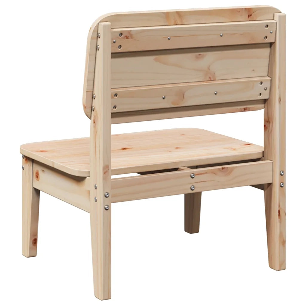 Sedie da Giardino 2 pz | Sedie da Esterno 60x52,5x72 cm Legno Massello di Pino
