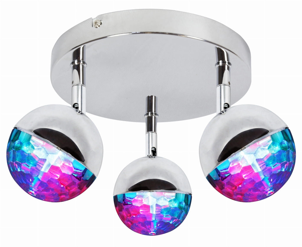 Plafoniera LED RGB Candellux Party 98-67784 cromo 32cm