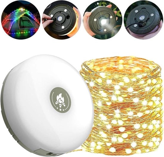 Faro portatile da 328 metri per esterni - impermeabile e ricaricabile - illuminazione da campeggio portatile per cortile e escursioni