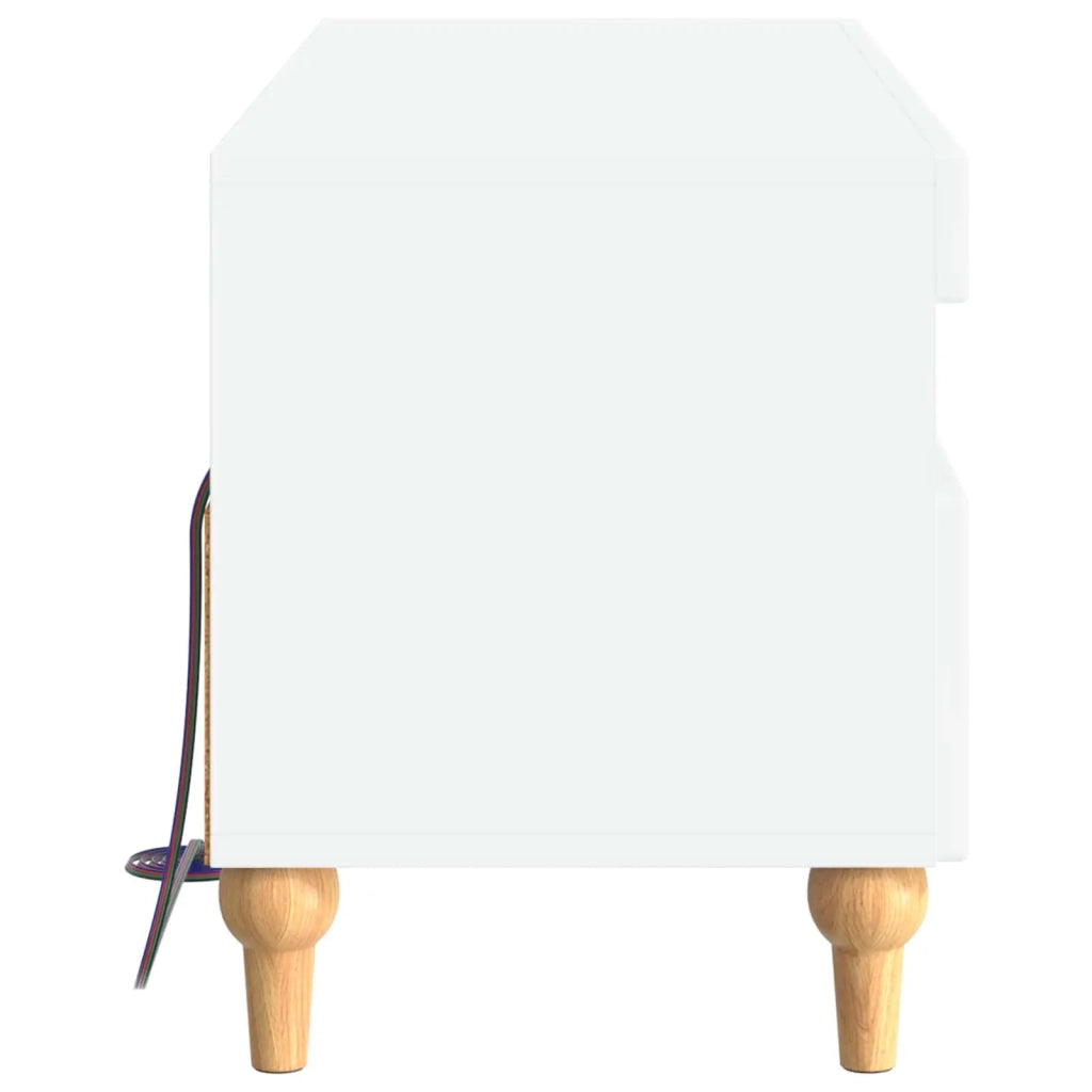 Mobile TV LED Bianco Lucido Legno ingegnerizzato 896329