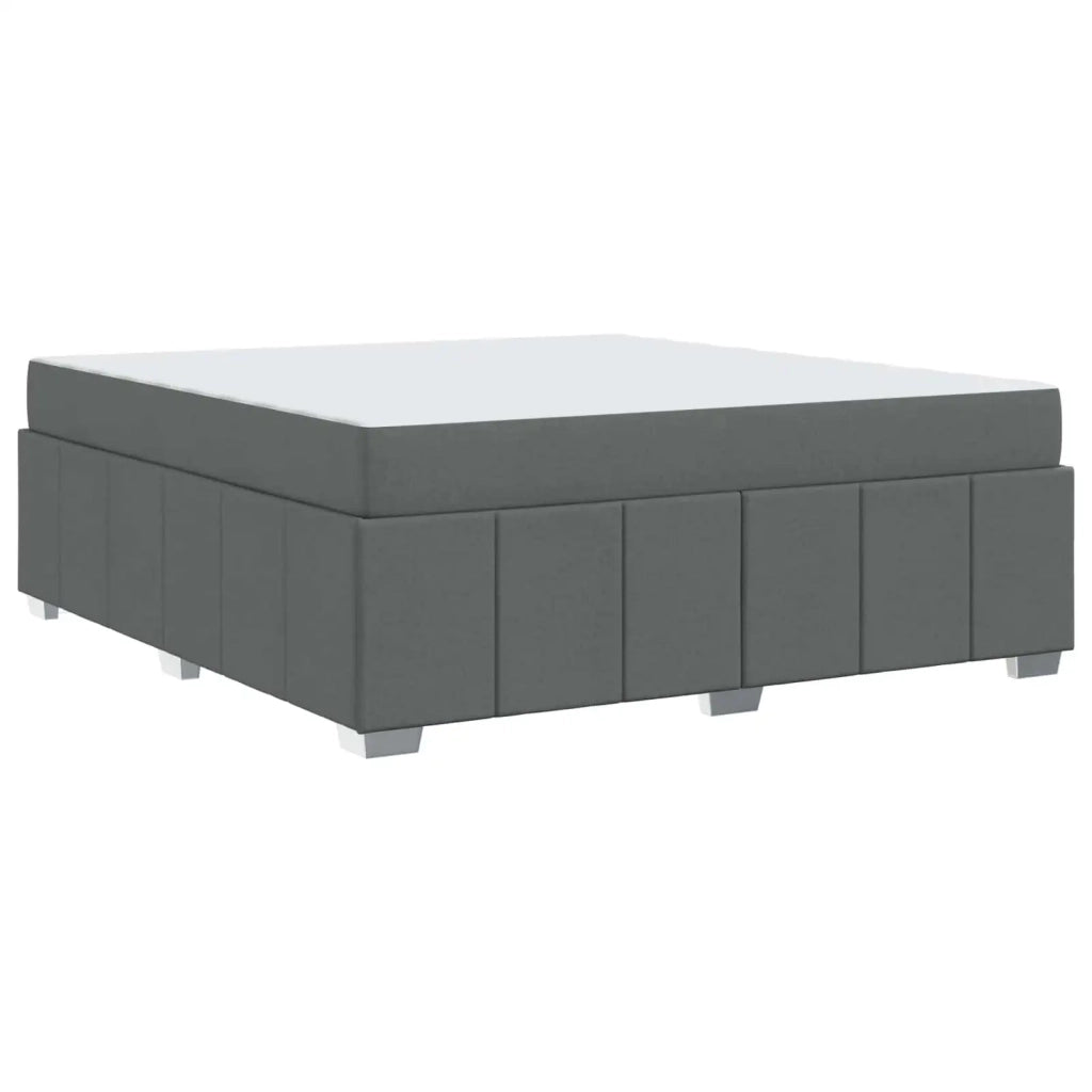 Struttura del letto Grigio scuro 180 x 200 cm Tessuto