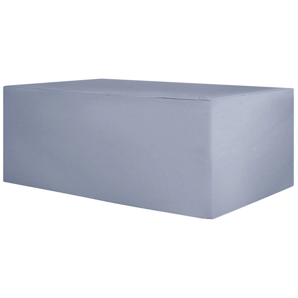 Copertura per mobili da giardino Copertura antipioggia in poliestere PVC grigio 255 x 180 x 70 cm