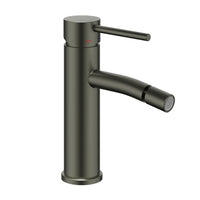 Miscelatore monocomando per bidet serie jazz installazione rapida con piletta click clack *** finitura- canna di fuci...