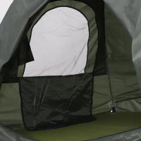 Set da Campeggio Tenda Letto 2 Persone Materasso Gonfiabile con Borsa per il Trasporto Polietilene Verde