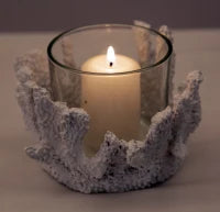 Porta Candela Corallo Cm Ø 12.5X9