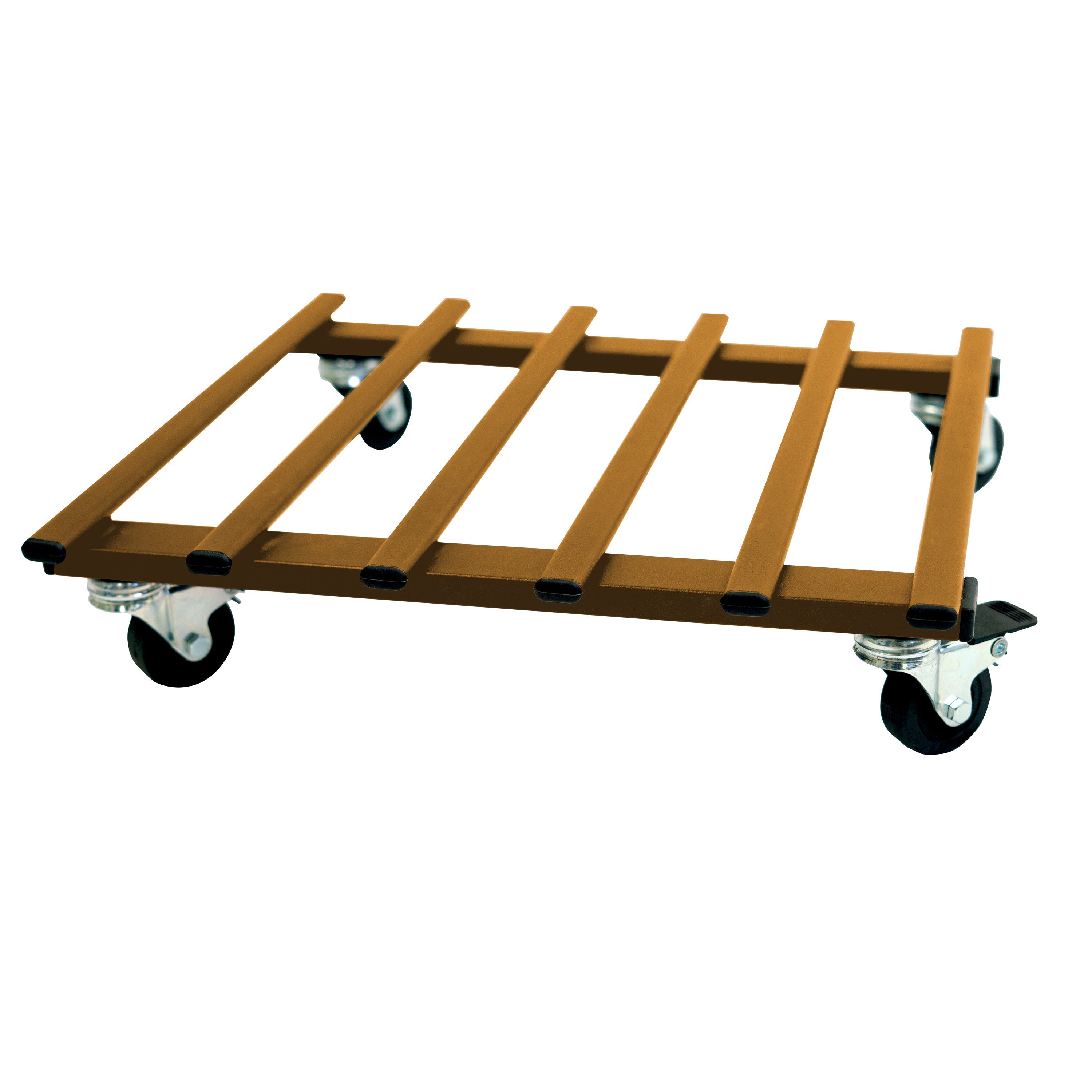 TECNOKIT CARRELLO PORTAVASI QUADRATO RIGATINO CON RUOTE INDUSTRIALI