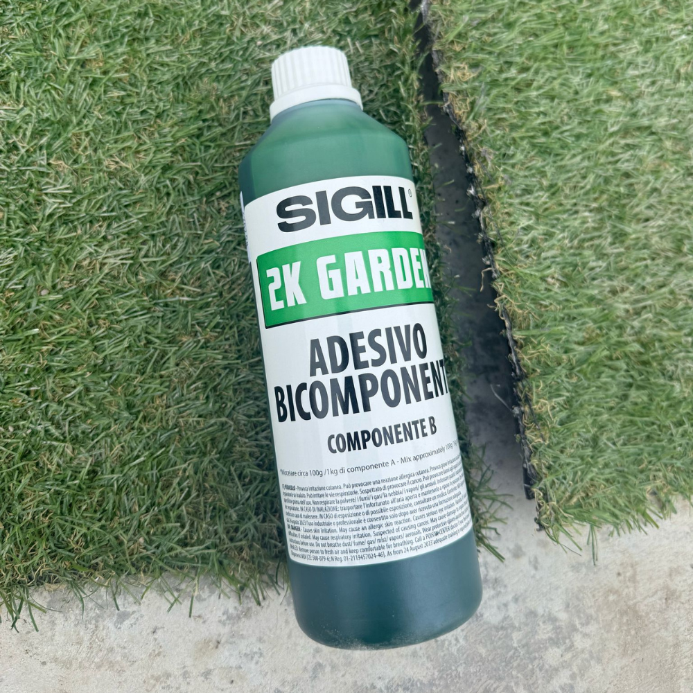 Adesivo epossi-poliuretanico bicomponente 2k garden incollaggio prati sintetici