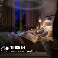 Ventilatore da Soffitto Reversibile a 3 Pale con 6 Velocità, Timer fino 8 Ore e Telecomando, Nero