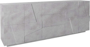 Mobile PING L 224.1 x H 86 x P 44.2 cm grigio cemento