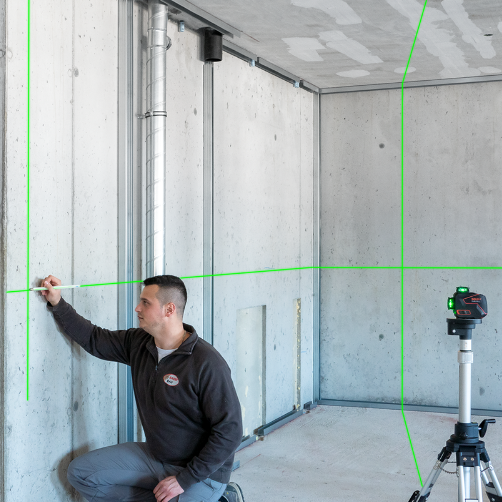 laser autolivellante professionale plano 3d green linee 360° visibilità elevata