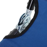 Lettino da Giardino con Schienale Regolabile in 5 Posizioni, in Acciaio e Tessuto Oxford, 188x56x28 cm, Blu