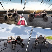 Macchina Elettrica per Bambini 3-8 Anni 12V con Licenza KAWASAKI, Doppio Motore, Telecomando e Musica, Giallo