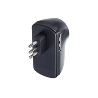 Adattatore bticino s3610gb bsafe 1 presa tedesca e 2 bipasso 10/16a grigio