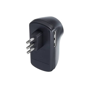 Adattatore bticino s3610gb bsafe 1 presa tedesca e 2 bipasso 10/16a grigio