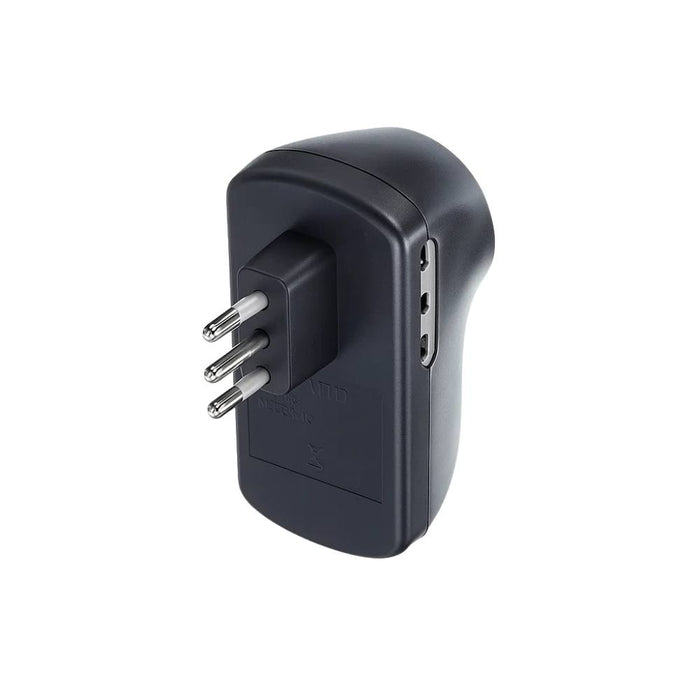 Adattatore bticino s3610gb bsafe 1 presa tedesca e 2 bipasso 10/16a grigio